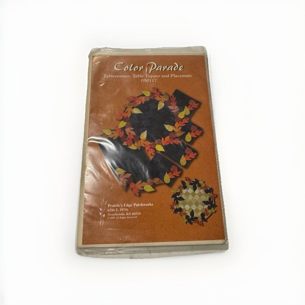 Color Parade Table Runner Topper Placemat Quilt Pattern Prairies Edge Patchworks